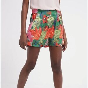 Desigual Celia Shorts Multi-colored Floral Women's‎ Size 26 Waist